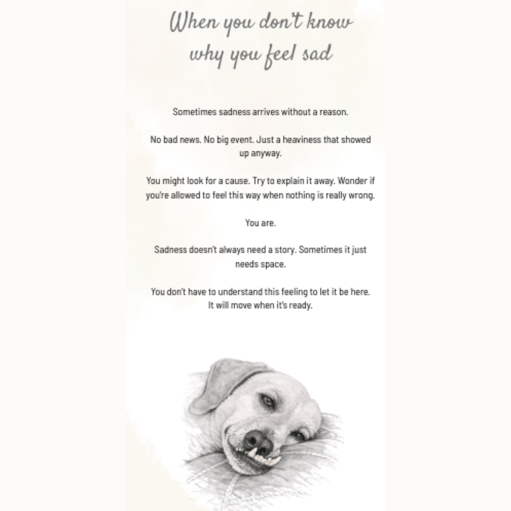 For Difficult Days (Digital Download) - Gentle Words for Big Feelings | Alan the Wonky Dog