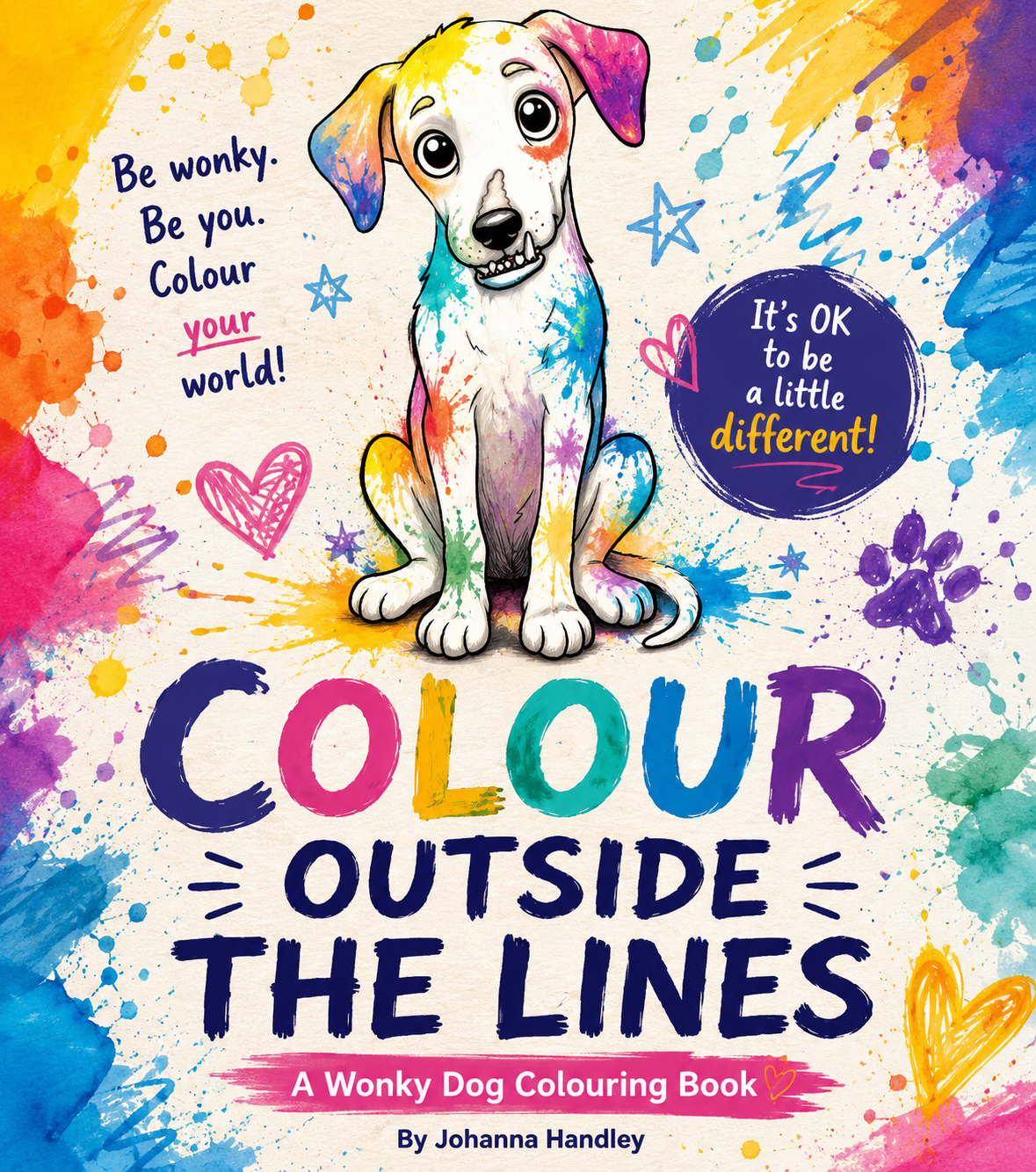 Colour Outside the Lines, an Alan the Wonky Dog Colouring Book